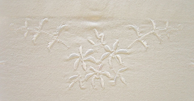 Bettwäsche nostalgisch Stickerei