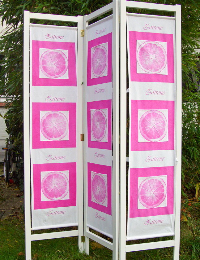 Paravent zitrus
